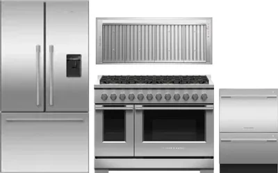 4 Piece Package Includes Refrigerator, Range, Hood And Dishwasher